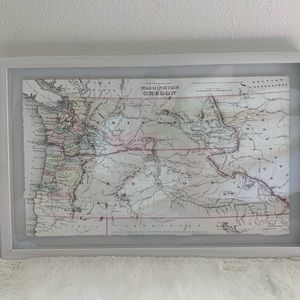 Washington + Oregon Map Picture